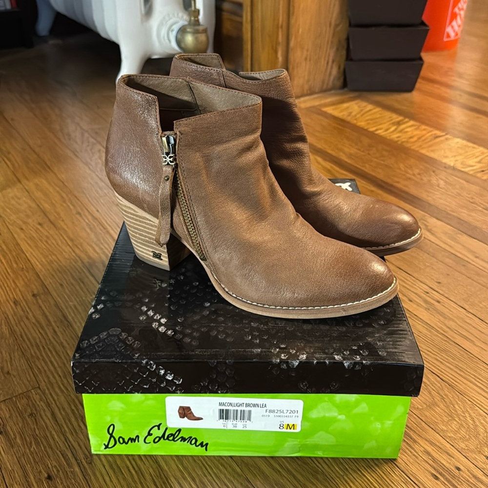 Women’s Sam Edelman Macon Bootie, Light Brown, 8